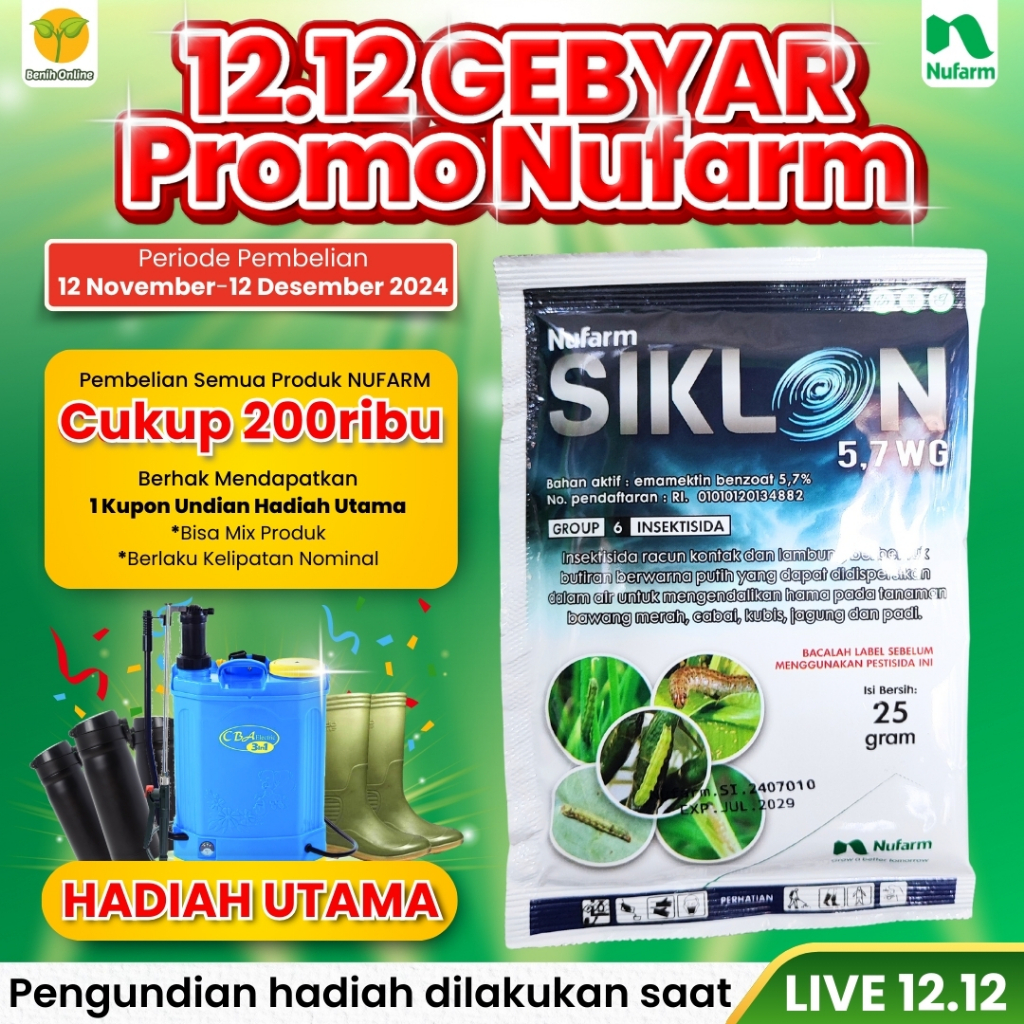 INSEKTISIDA - SIKLON - 25 gram - Nufarm - Emmamectin Benzoat - Obat hama integrate vampyr