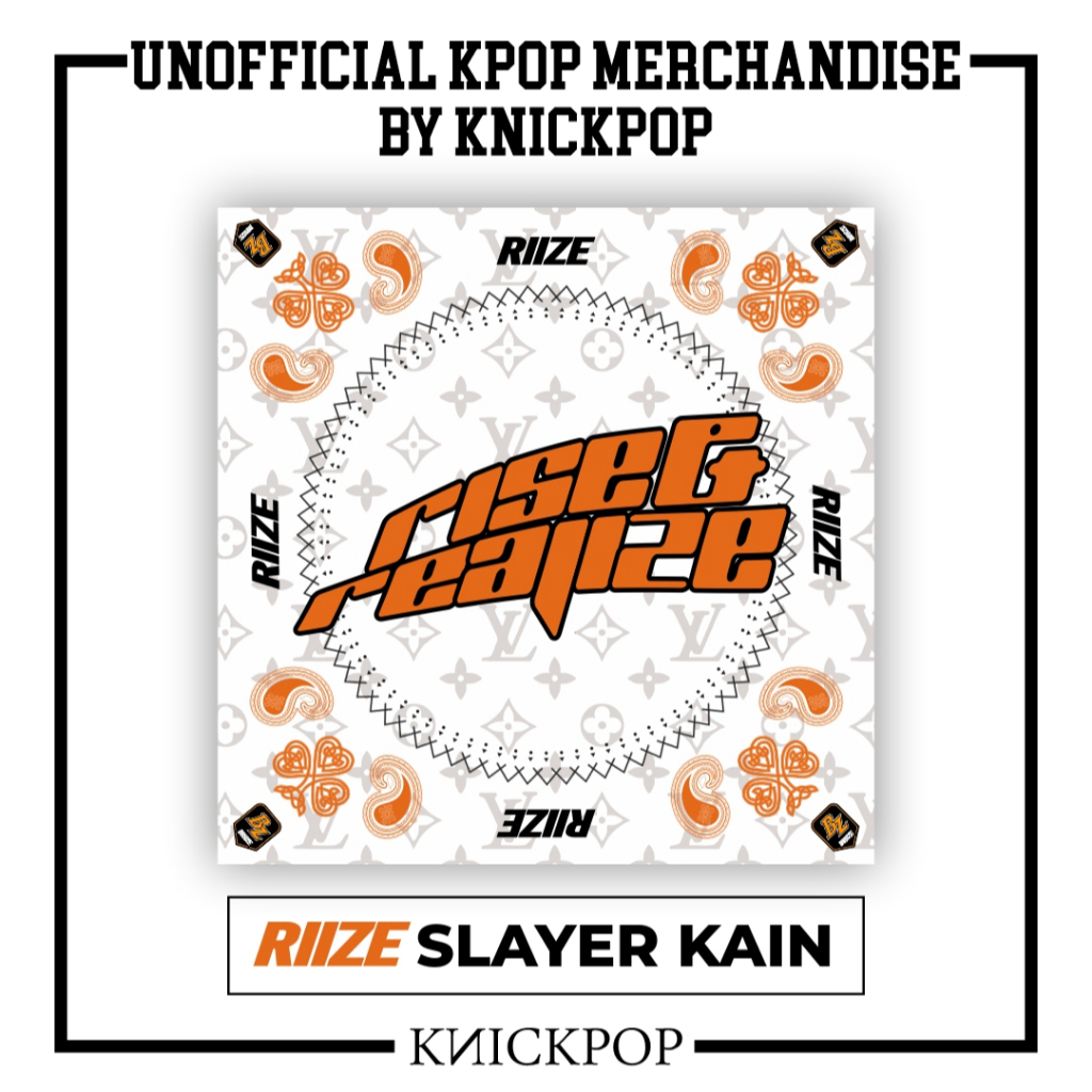 RIIZE LIMITED SCARF MERCH BY KNICKPOP