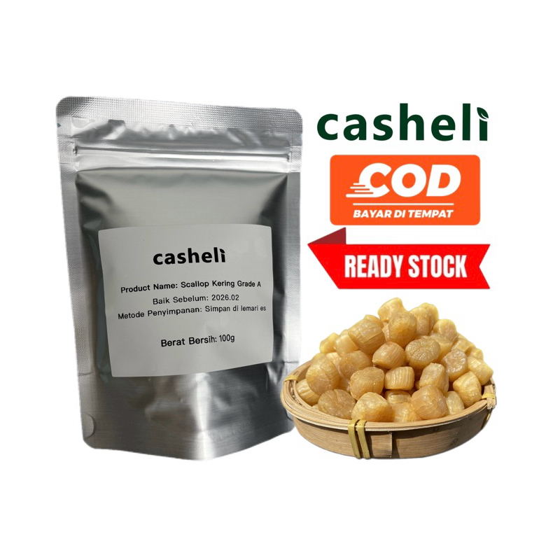 

casheli Scallop Kering Imported High Quality Grade A 50gram