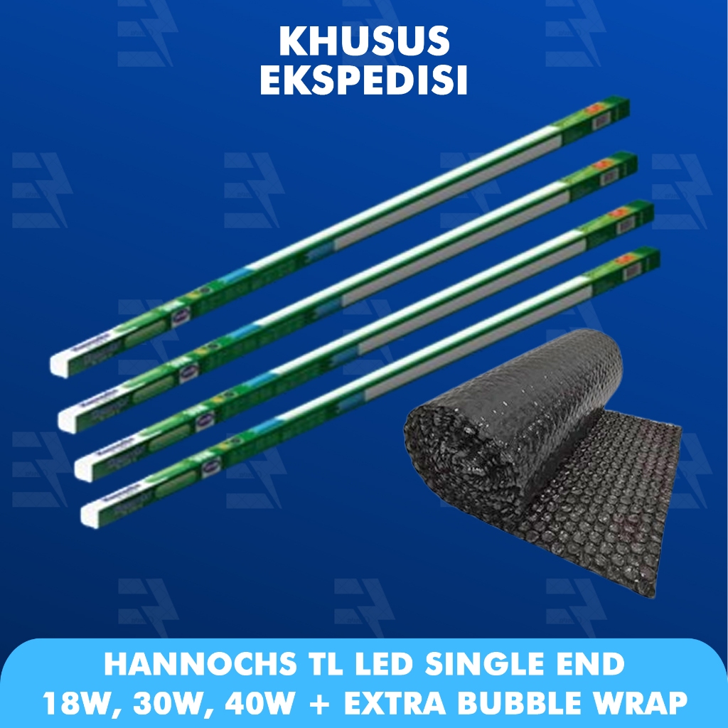 (KHUSUS EKSPEDISI) HANNOCHS LAMPU TL LED / NEON LED T8 SINGLE END 18W / 30W / 40W PANJANG 120CM