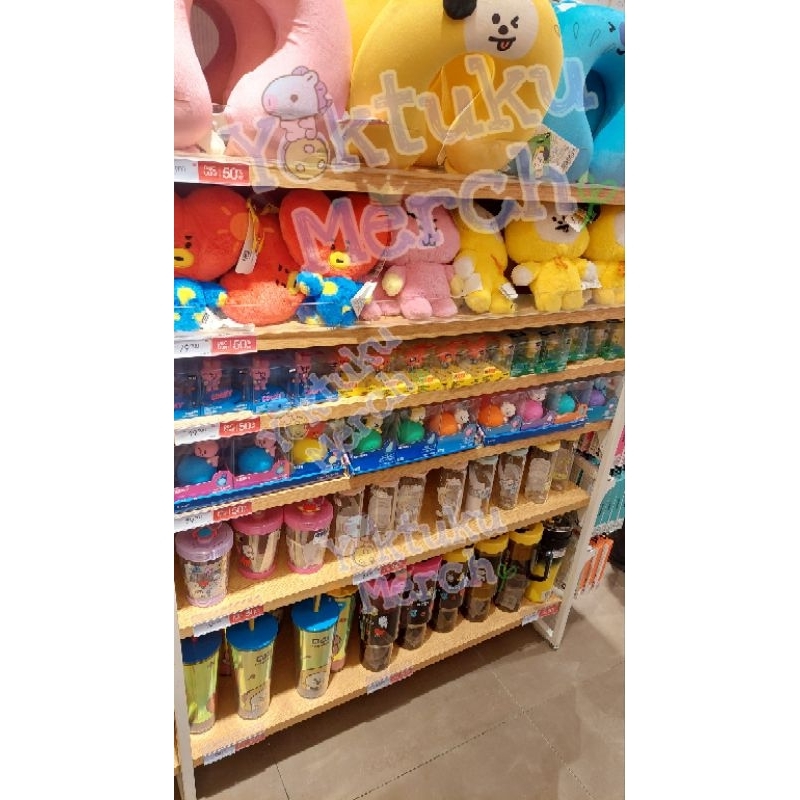 Miniso BT21 sale (storage box blind box cahol Gelas sisir passport case pen case lampu tidur tumbler