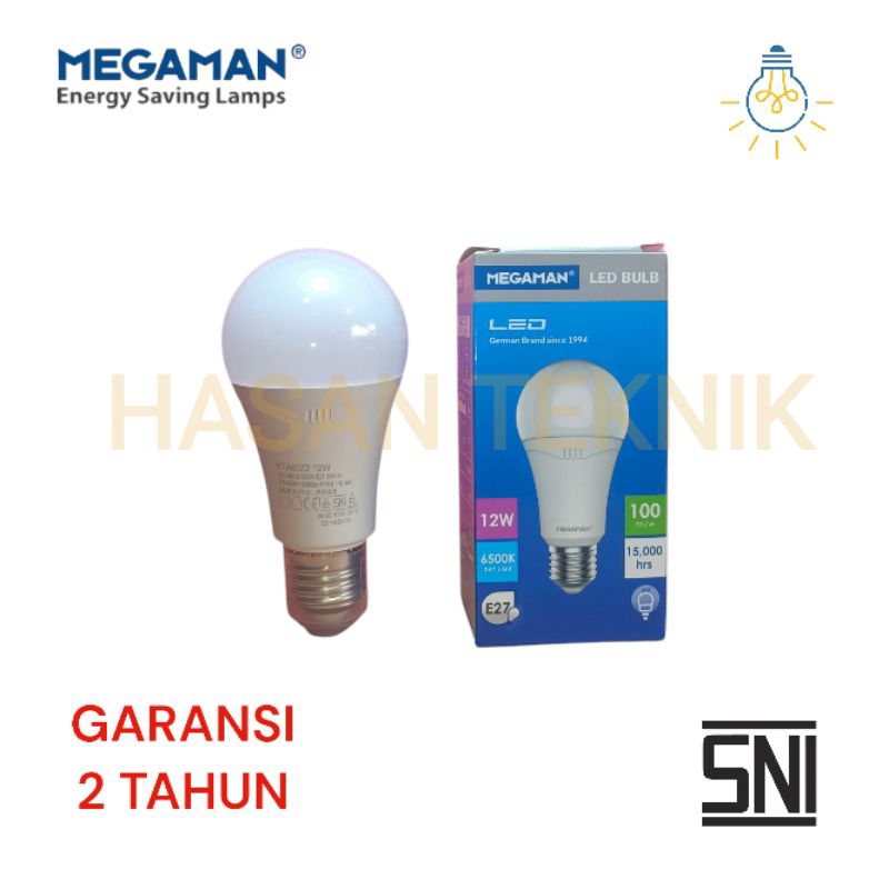 MEGAMAN Lampu LED 12W A-bulb 6500K(cahaya putih)