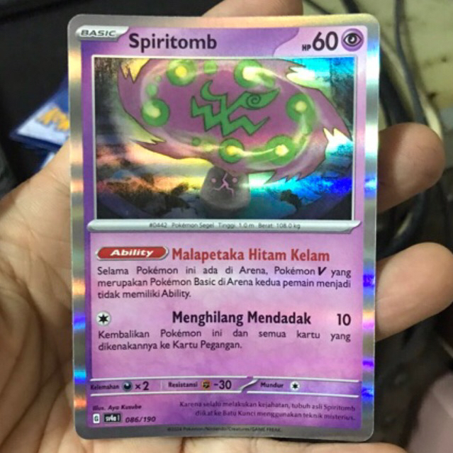 SPIRITOMB KARTU POKEMON RARE sv4a