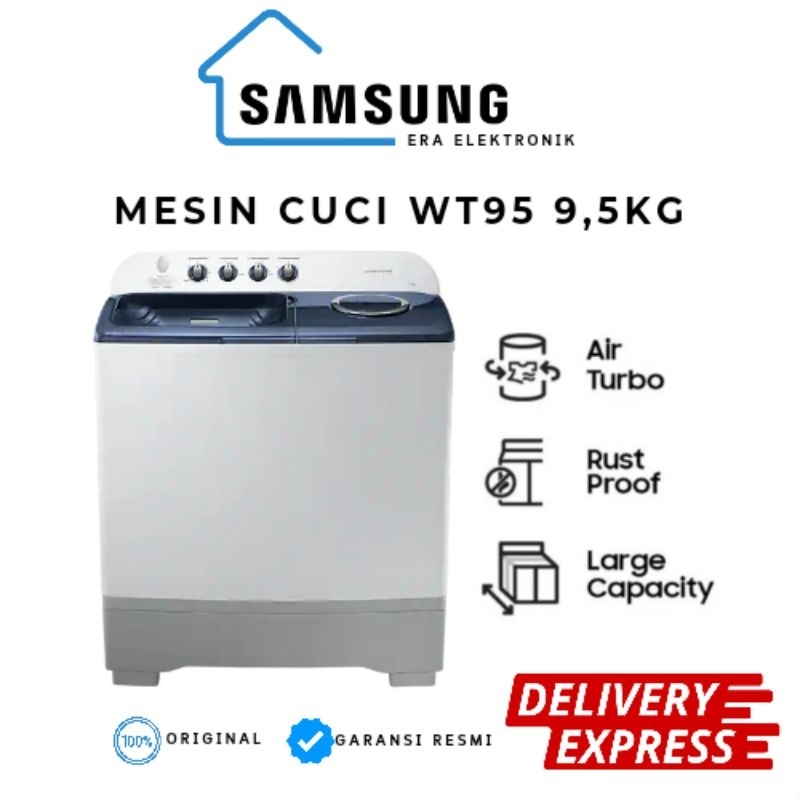 Samsung Mesin Cuci 2 Tabung WT95 9,5 Kg Twin Tub