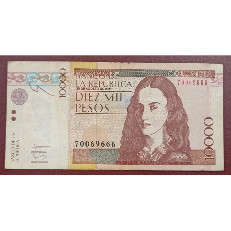 UANG COLOMBIA 10000 PESOS