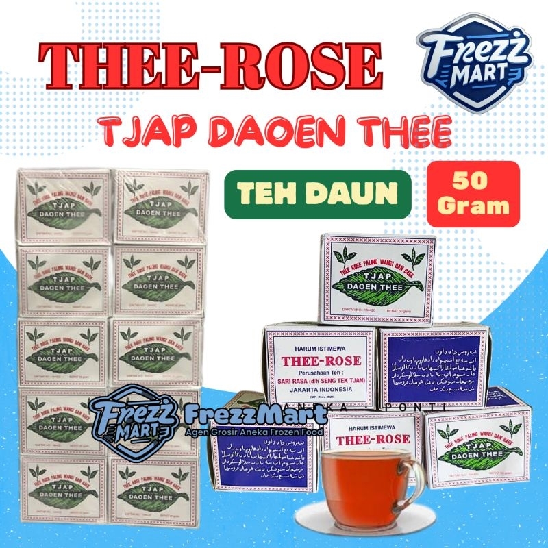 

Tjap Daoen Thee 50gr Teh Daun Bubuk Thee Rose.