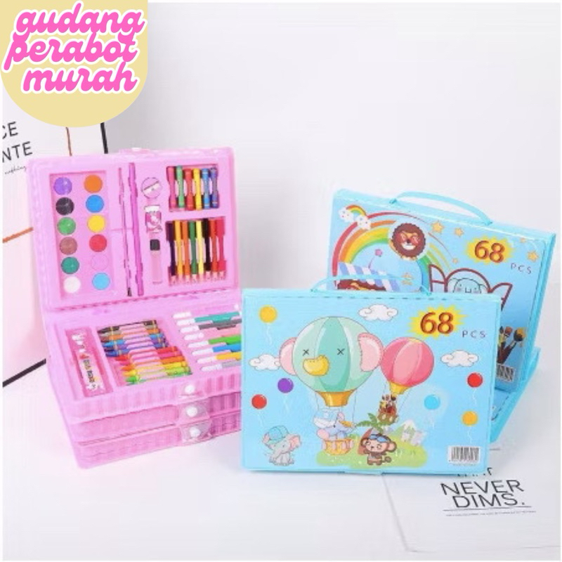 

SET CRAYON 68PCS ANAK/SET CRAYON MEWARNAI ANAK/SET LUKIS ANAK