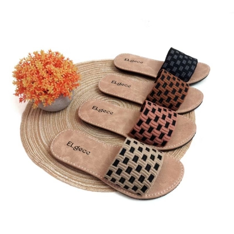 Sendal Flat Wanita Rajut