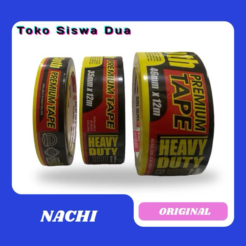

Lakvan Hitam Nachi / NACHI Premium Tape Heavy Duty 35mm x 46mm