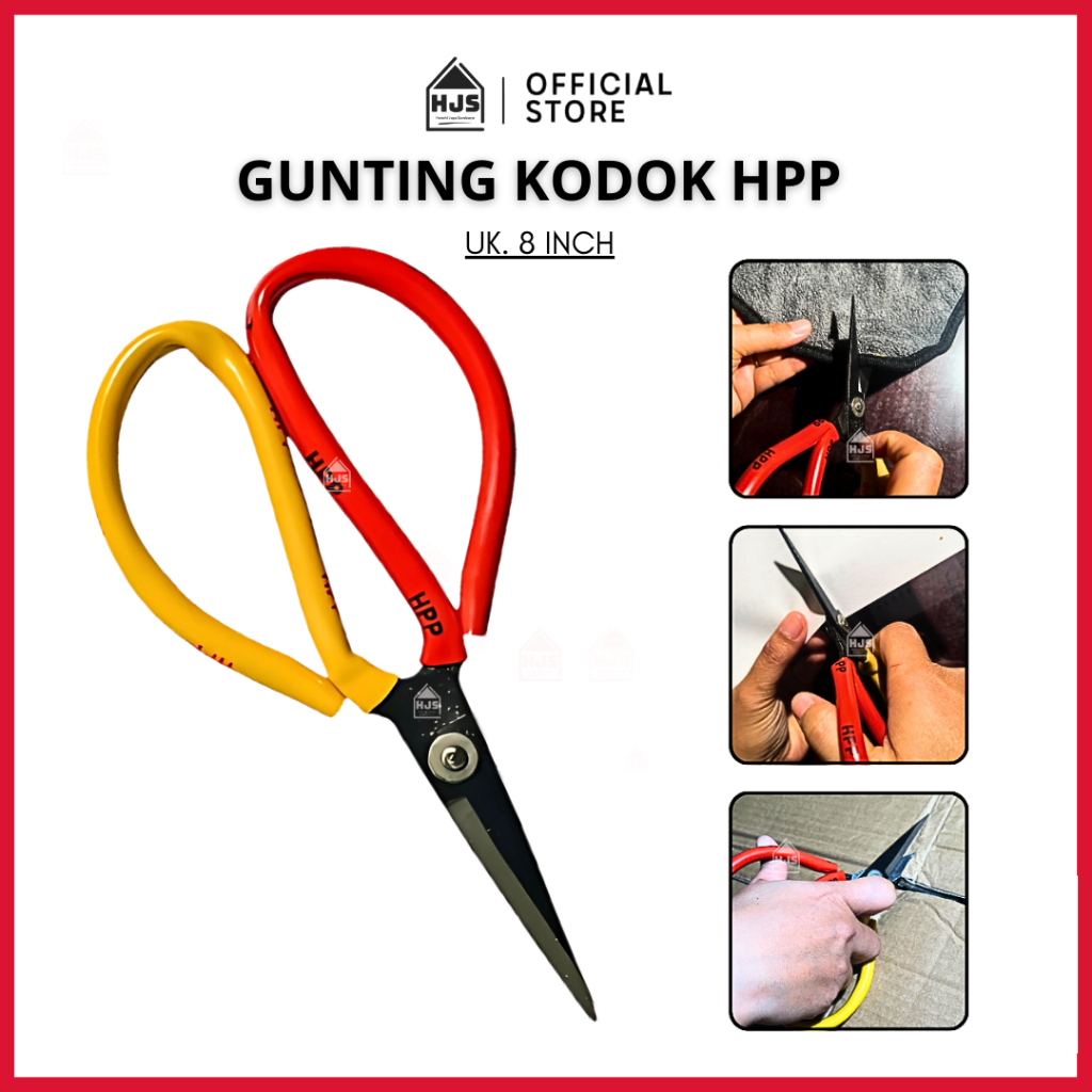 

HJS Gunting Kodok Kain Potong Seng Serbaguna Tailor Scissors / Gunting Kain Kertas HPP