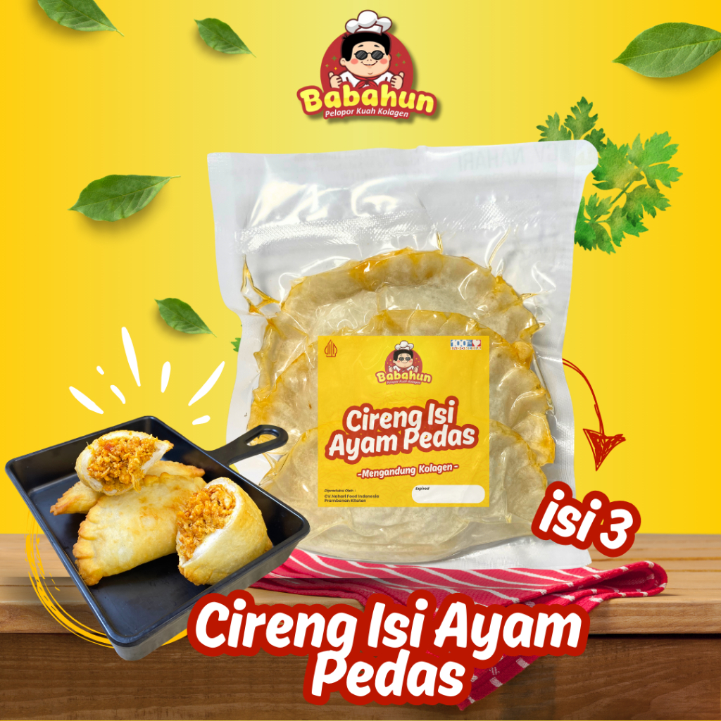 

Cireng Jumbo Isi Ayam Pedas Babahun - siap saji