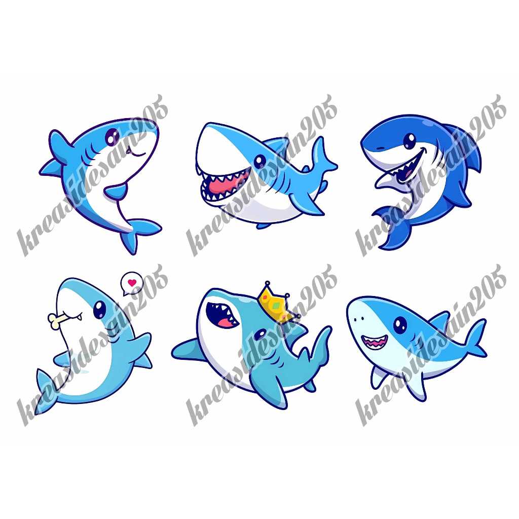 

Isi 6pcs stiker hiu anti air/ baby shark /stiker laptop /stiker hp /stiker kulkas / stiker chibi /stiker motor / stiker laptop