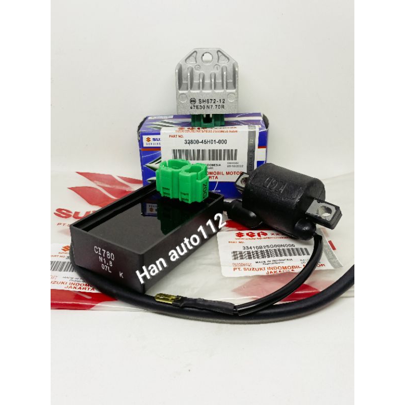 PAKET 3ITEM CDI KIPROK COIL SHOGUN SP 125 SHOGUN 125R ORI