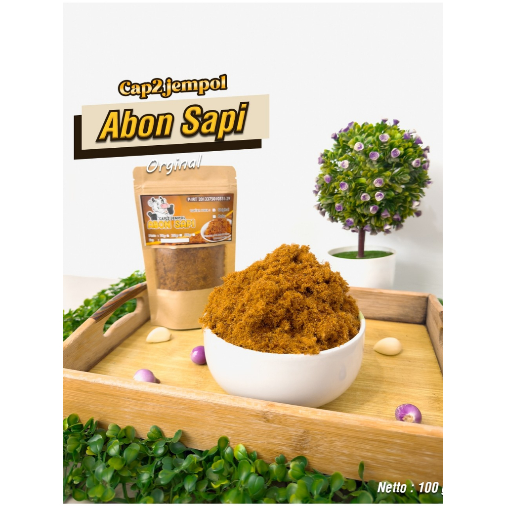 

Abon Sapi Original 100gr Cap 2 Jempol Premium Asli Lezat 100% Daging Sapi Pilihan Terlaris Murah Meriah Halal