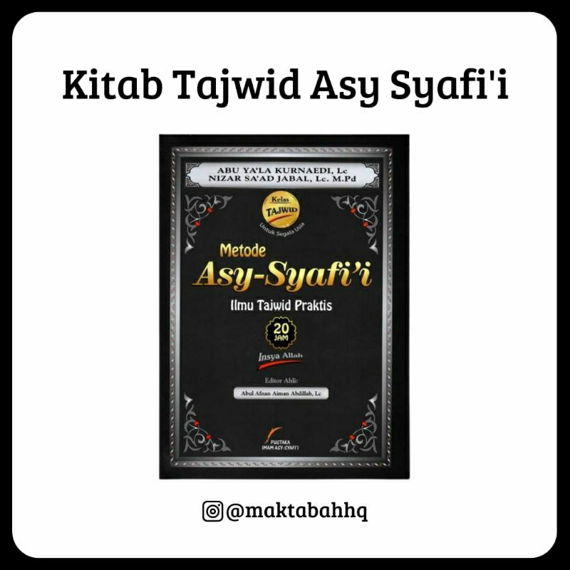 Kitab Tajwid Asysyafi'i Sistem Praktis 20 jam