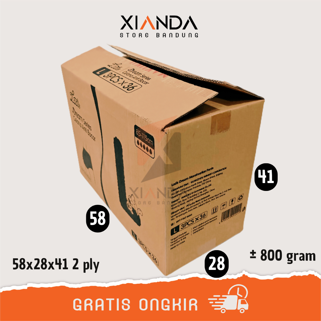 

KARDUS BEKAS 58x28x41 2 LAYER 800 GRAM | PACKING DUS PINDAHAN BOX PACKAGING KEMASAN UKURAN BESAR KECIL LEMBARAN CM CENTIMETER TEBAL TIPIS KILOAN KOTAK POLOS KUAT JUMBO GROSIR SATU DUA PLY DOUBLE LAPIS KARTON KIRIM BARANG MURAH TERJANGKAU