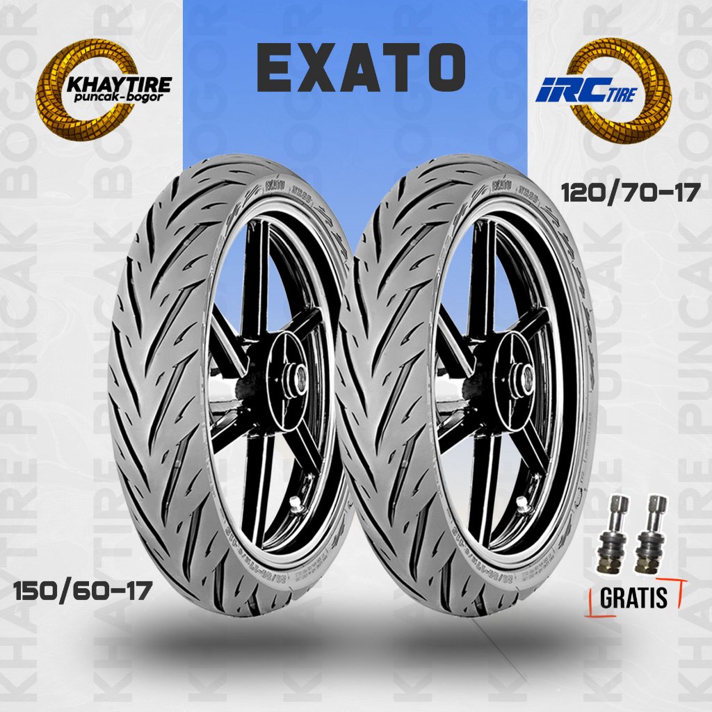 Paket Ban Motor Sport - Supermoto IRC EXATO 120/70 + 150/60 Ring 17 Tubeless