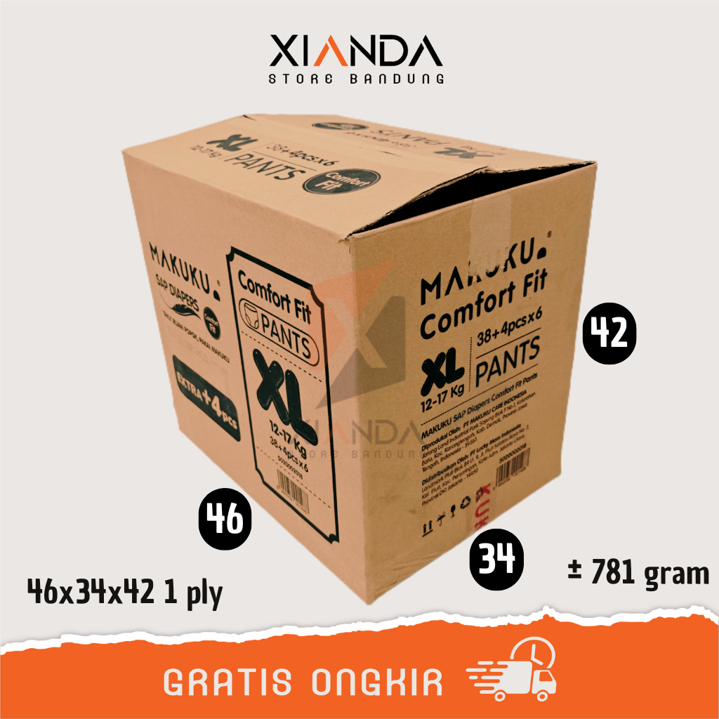 

KARDUS BEKAS 46x34x42 1 LAYER 781 GRAM | PACKING DUS PINDAHAN BOX PACKAGING KEMASAN UKURAN BESAR KECIL LEMBARAN CM CENTIMETER TEBAL TIPIS KILOAN KOTAK POLOS KUAT JUMBO GROSIR SATU DUA PLY DOUBLE LAPIS KARTON KIRIM BARANG MURAH TERJANGKAU