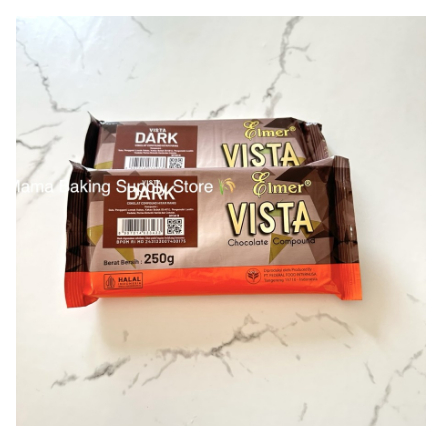 

ELMER DARK Chocolate Compound Dark Cokelat Kompon Hitam ELMER 250 gr