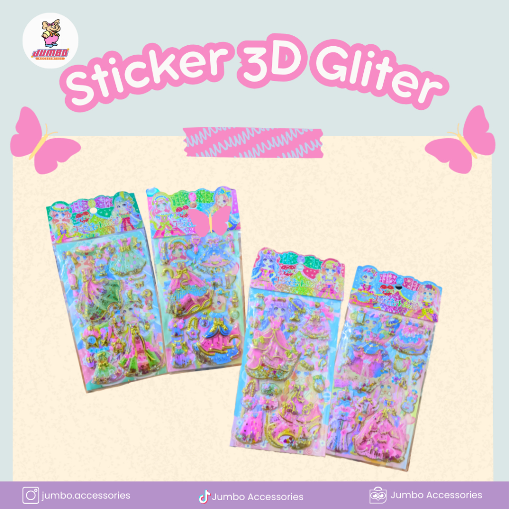 

Stiker 3D Gliter Jumbo Accessories