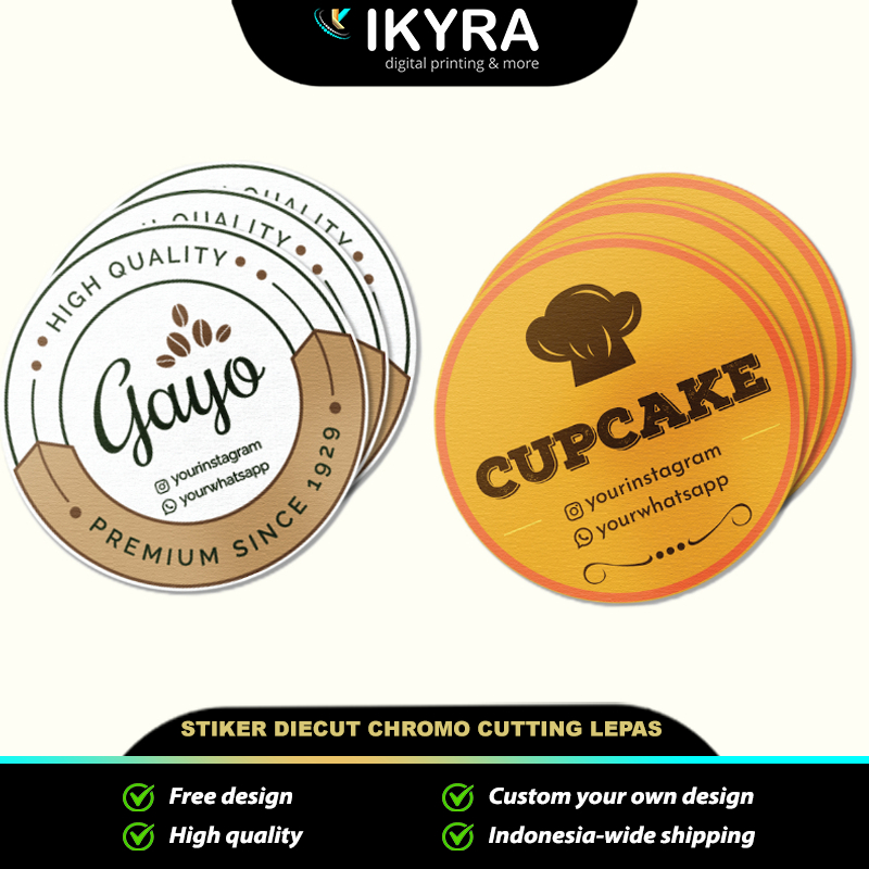 

Cetak Sticker Bulat Chromo Die Cut | Stiker Botol Minumal Label Custom | Label Makanan | Logo Makanan | Stiker Nama Custom