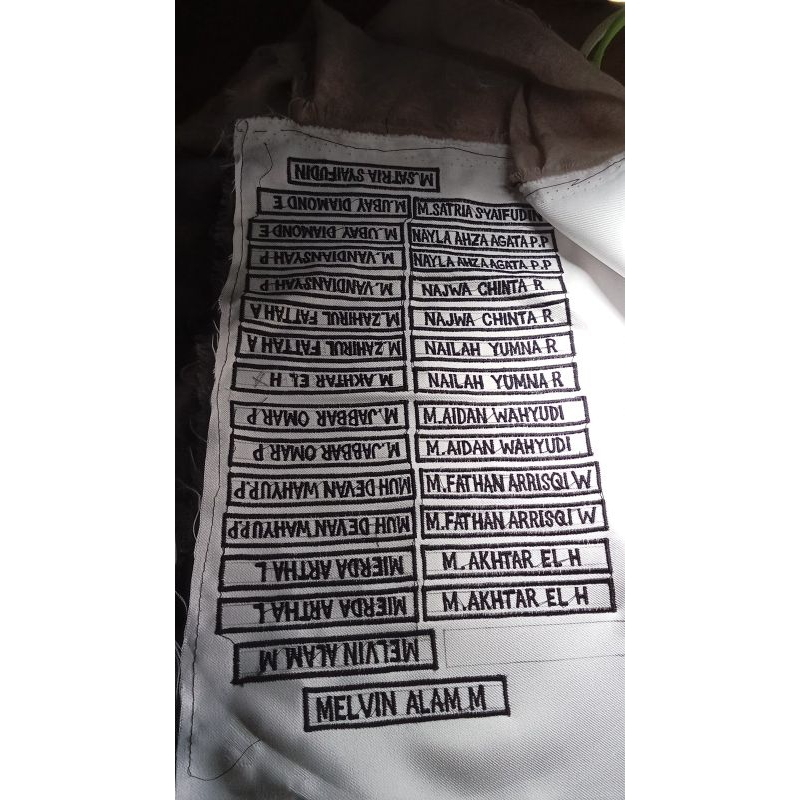 Alezza Bordir Name tag