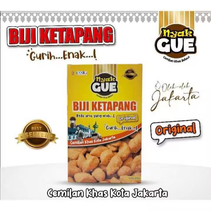 

Kue Biji Ketapang Nyak Gue Oleh Oleh Jakarta Oleh Oleh Khas Betawi Kemasan 100 g