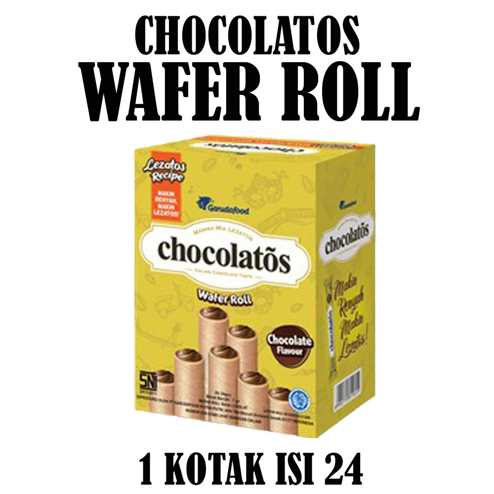 

CHOCOLATOS WAFER ROLL KOTAK ISI 24