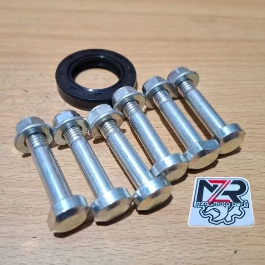 BAUD GEAR NINJA//MUR BAUT DUDUKAN GEAR/NAP GIR +KARET SEAL/SIL KAWASAKI NINJA R RR 150 KIPS S SS 2 T