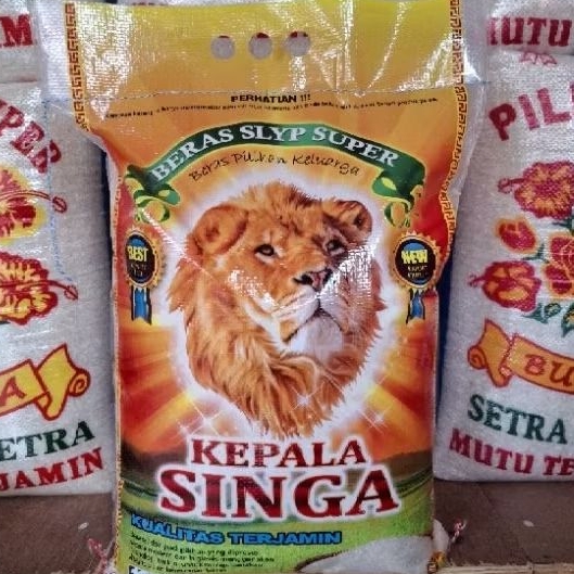 

beras slyp super kelapa singa 20kg pulen mutu terjamin