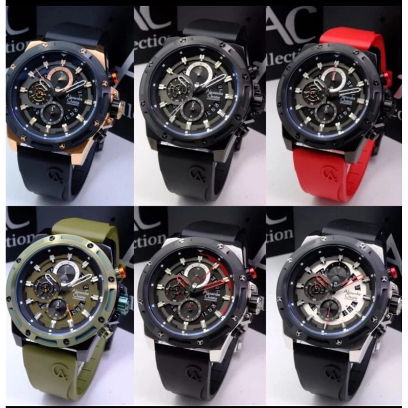 JAM TANGAN PRIA ALEXANDRE CHRISTIE 6506MC / AC 6506 CHRONOGRAPH [ORIGINAL]