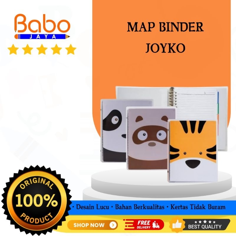 

BABO JAYA Map binder joyko A5 dan B5 / Buku catatan / Buku Tulis