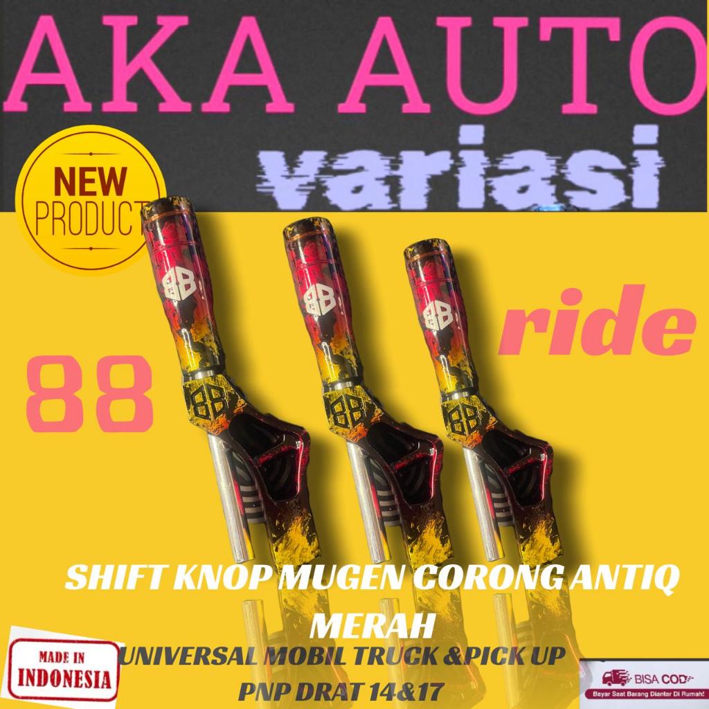 stick perseneling/ shift knop perseneling mugen racing /tuas perseneling mugen racing/shift tuas per