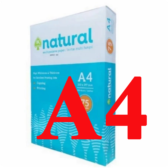 

kertas A4 natural 75 grm / kertas foto copy A4