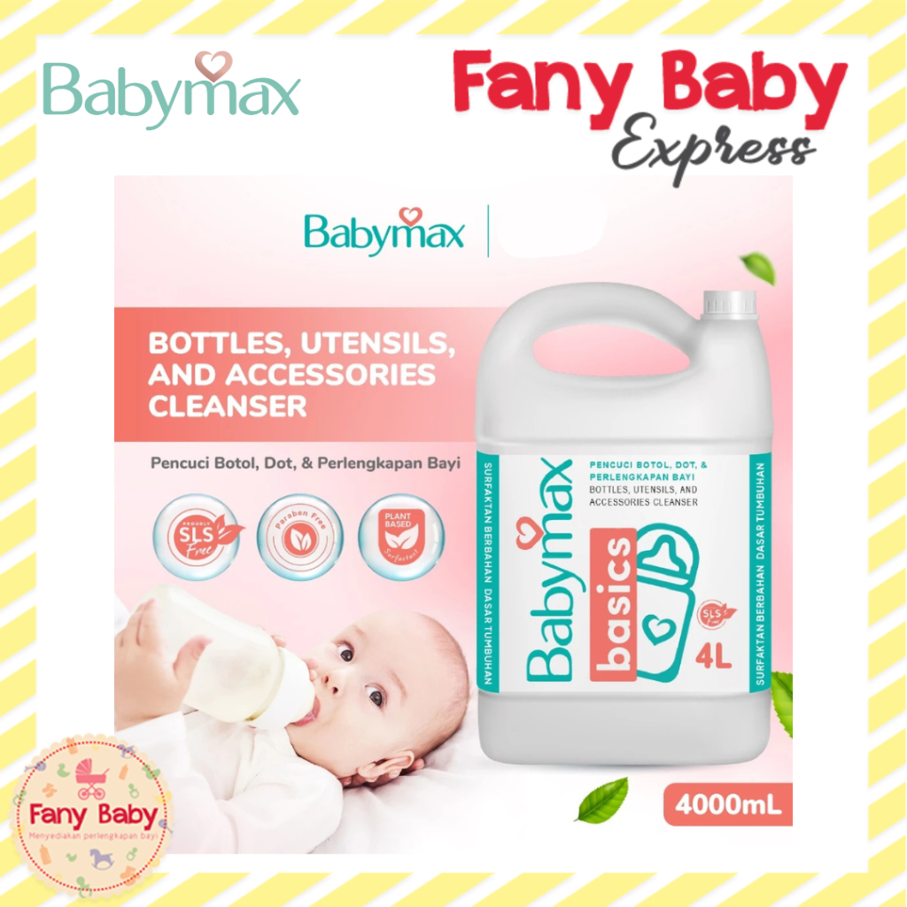 BABYMAX BASICS BOTTLE & UTENSILS ACCESSORIES CLEANSER / 4 LITER