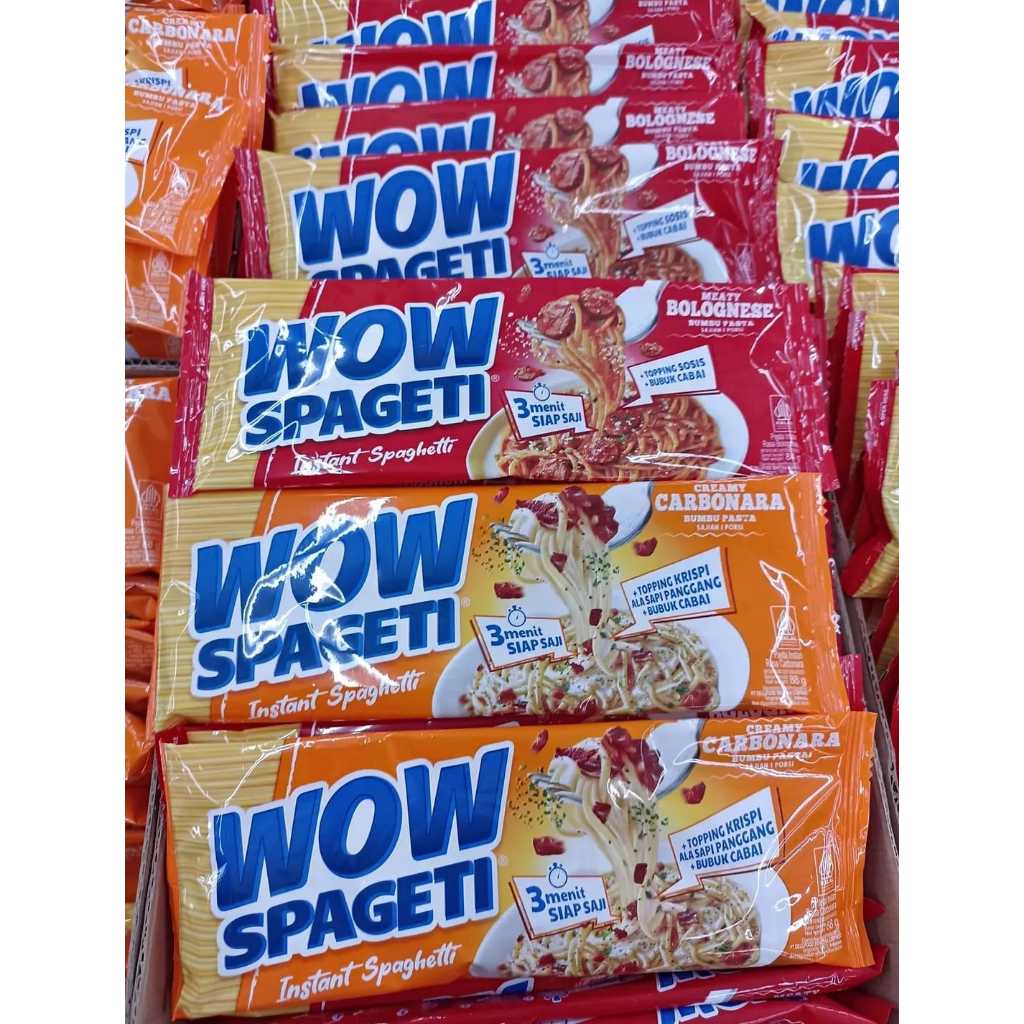 

3 PCS SPAGETTI WOW MURAH MERIAH BISA COD BISA DI CAMPUR / MIE SPAGETTI WOW VIRAL MURAH