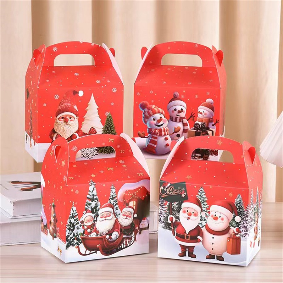 

14x10x12cm Box Natal. Dus Natal. Christmas Box. Christmas Hampers Box. Gable Box Natal