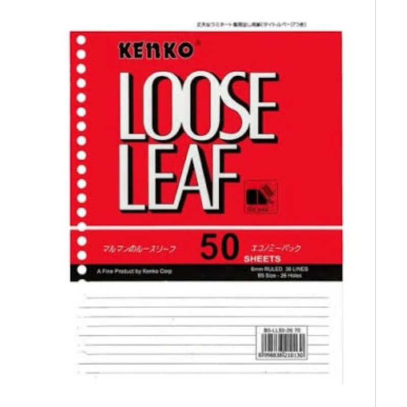 

Loose Leaf Kenko 50 lembar