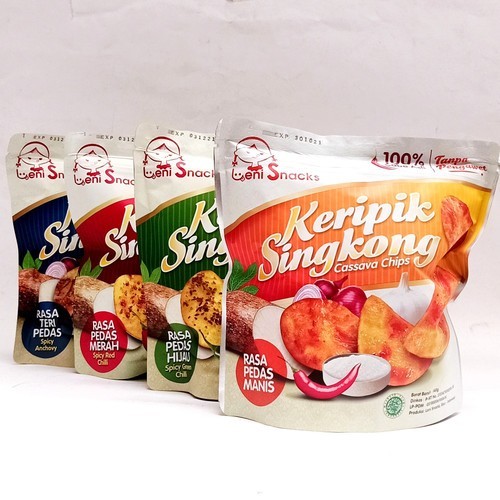 

Keripik Singkong Leni Snack pedas manis Cemilan keripik Singkong