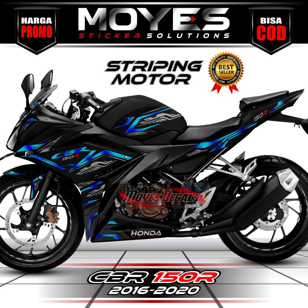 Striping CBR 150R - Decal CBR 150R - Stiker CBR 150R -  Decal Stiker CBR Facelift 2016-2020 Matrixli