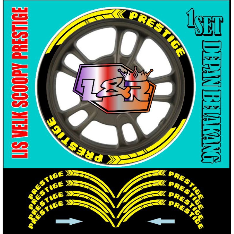 sticker cutting lis velg stiker variasi list velk motor scoopy prestige
