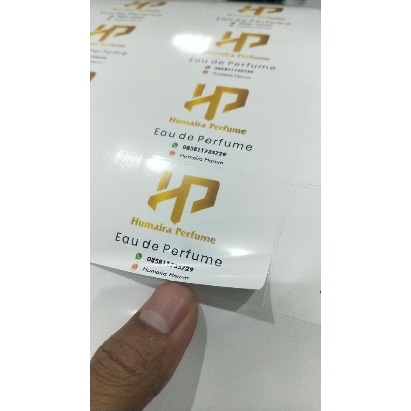

stiker label parfum