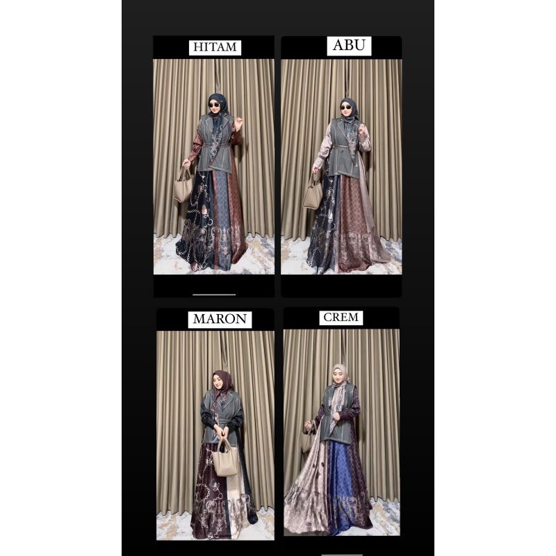 Alqiblat Syari Set Outer Scarf