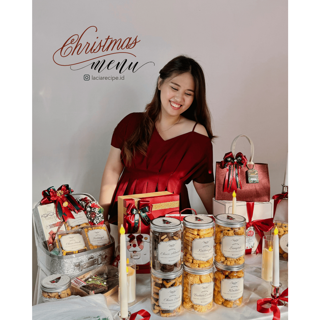 

READY STOCK Hampers Parcel Natal Kue Kering Premium Package LACIA RECIPE
