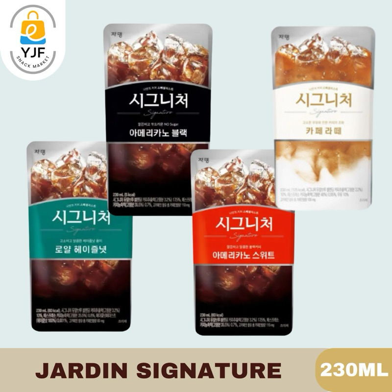 

Jardin Coffee Pouch / Kopi Instan Korea Pouch / Americano Coffee / Caffe Latte Jardin / Hazelnut Coffee - 230ml