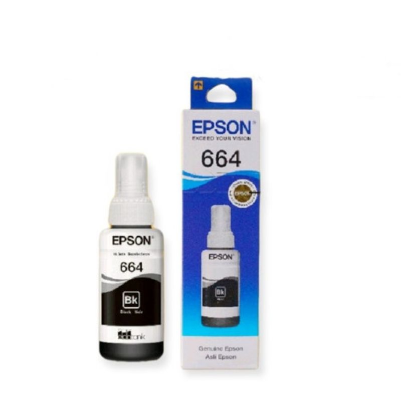 TINTA EPSON ORIGINAL 664 L110 L120 L220 L310 L350 L360 HITAM