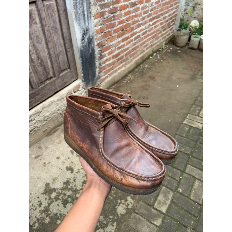 clarks wallabee boots beeswax second