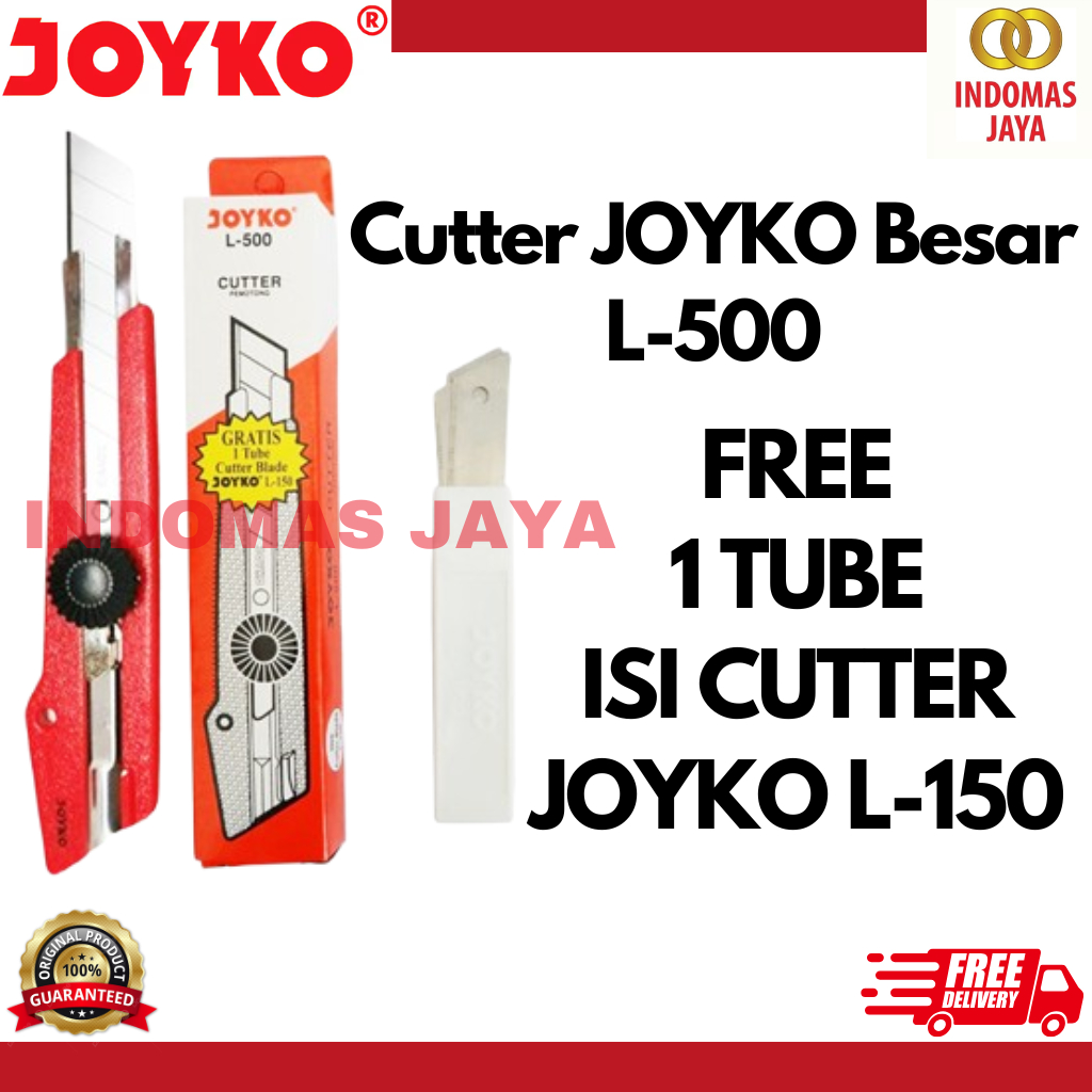 

Cutter JOYKO Besar L-500 - CUTTER + REFILL (HARGA PER PCS)