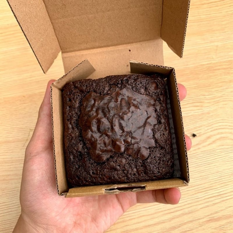

( MoreCakee ) Fudgy Brownies / Brownies panggang/ Brownies sekat small