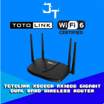 Gigabit Dual Band Wireless Router WiFi 6 - Totolink X5000R AX1800 - BEKAS PAKAI